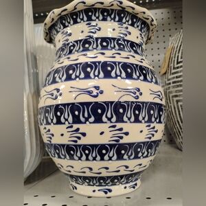Blue and White Ceramic Vase
